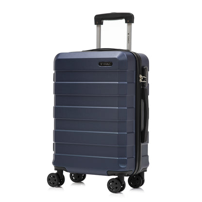 YONSLY® Trolley Travel Suitcase, Rolling Carry-on Luggage, Hardshell Suitcase with 4 360° Spinner Wheels, Combination Lock, Soft Rubber Handle
