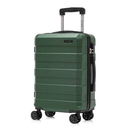 YONSLY® Trolley Travel Suitcase, Rolling Carry-on Luggage, Hardshell Suitcase with 4 360° Spinner Wheels, Combination Lock, Soft Rubber Handle