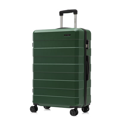 YONSLY® Trolley Travel Suitcase, Rolling Carry-on Luggage, Hardshell Suitcase with 4 360° Spinner Wheels, Combination Lock, Soft Rubber Handle