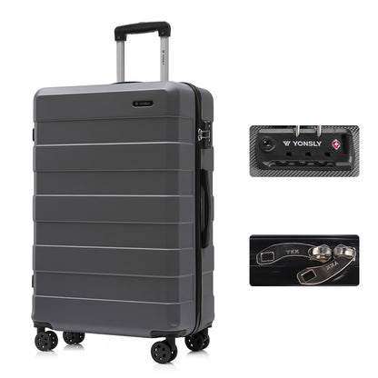 YONSLY® Premium Luggage TSA Lock, YKK Zipper Hardshell Suitcase Trolley Cabin Luggage Spinner Suitcase Carry-on 4 Wheels