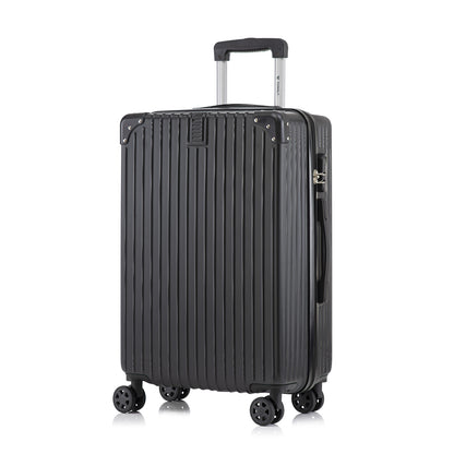 YONSLY® Trolley Suitcase, Rolling Carry-on Luggage, Cabin Suitcase Hard-Shell Travel Suitcase with 4 360° Wheels, Combination Lock, Soft Rubber Handle