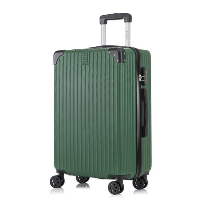 YONSLY® Trolley Suitcase, Rolling Carry-on Luggage, Cabin Suitcase Hard-Shell Travel Suitcase with 4 360° Wheels, Combination Lock, Soft Rubber Handle