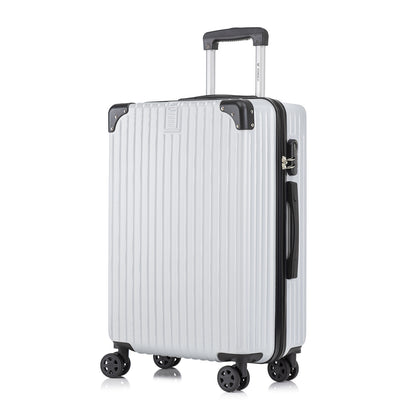YONSLY® Trolley Suitcase, Rolling Carry-on Luggage, Cabin Suitcase Hard-Shell Travel Suitcase with 4 360° Wheels, Combination Lock, Soft Rubber Handle
