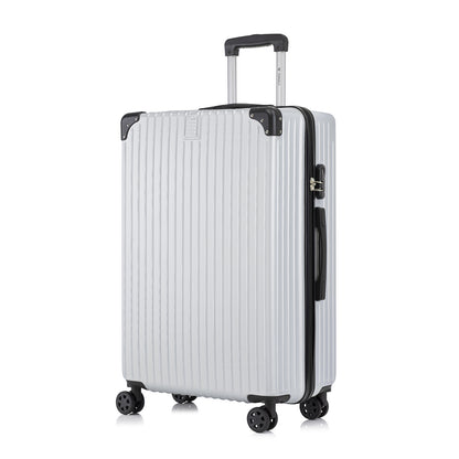YONSLY® Trolley Suitcase, Rolling Carry-on Luggage, Cabin Suitcase Hard-Shell Travel Suitcase with 4 360° Wheels, Combination Lock, Soft Rubber Handle