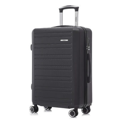 YONSLY® Koffer Suitcase, Trolley Reisekoffer, Rollkoffer Handgepäck Kabinenkoffer mit 4 Rollen 360°, Hartschalenreisekoffer, Zahlenschloss, Weicher Gummigriff