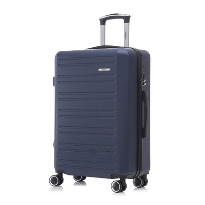 YONSLY® Koffer Suitcase, Trolley Reisekoffer, Rollkoffer Handgepäck Kabinenkoffer mit 4 Rollen 360°, Hartschalenreisekoffer, Zahlenschloss, Weicher Gummigriff