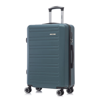 YONSLY® Koffer Suitcase, Trolley Reisekoffer, Rollkoffer Handgepäck Kabinenkoffer mit 4 Rollen 360°, Hartschalenreisekoffer, Zahlenschloss, Weicher Gummigriff