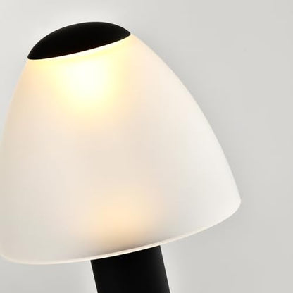 LQWELL® LED Tischlampe Touch Tischleuchte Kabellos Nachttischlampe Akku Typ C USB Wiederaufladbar Lichtintensität einstellbar für Drinnen Restaurant Wohnzimmer Schlafzimmer Abendessen Hotel Bar
