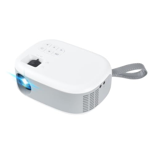 LQWELL® Mini Beamer, Tragbar Projektor Full HD 1080P unterstütztfor, 15000L Videoprojektor, für Heimkino/XBOX/PS5/PS4/PC/Handy Phone, Kompatibel mit HD/USB/AV/Headphone Schnittstelle
