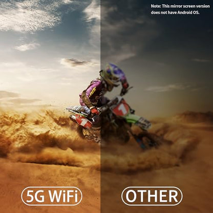 LQWELL® Beamer, Mini Projektor, unterstützt WiFi 5G & BT5.0, Automatische Trapezkorrektur, 220-Grad-Winkel, 130-Zoll-Display für Phone/PC/Lap/Xbox/Stick, 4K Heimkino Beamer, Blau (Kein Android OS)