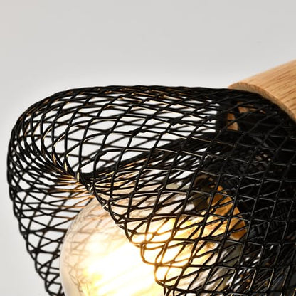 LQWELL® E14 wall light, LED wall lamp, indoor wall lighting, wall spot in retro industrial style, for studio, bar counter, hotel, bedroom, living room, stairs, hall, basement, matt black metal, 1/2/3/4 bulb